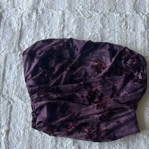 Windsor Lavender Strapless Floral Top XL NWT